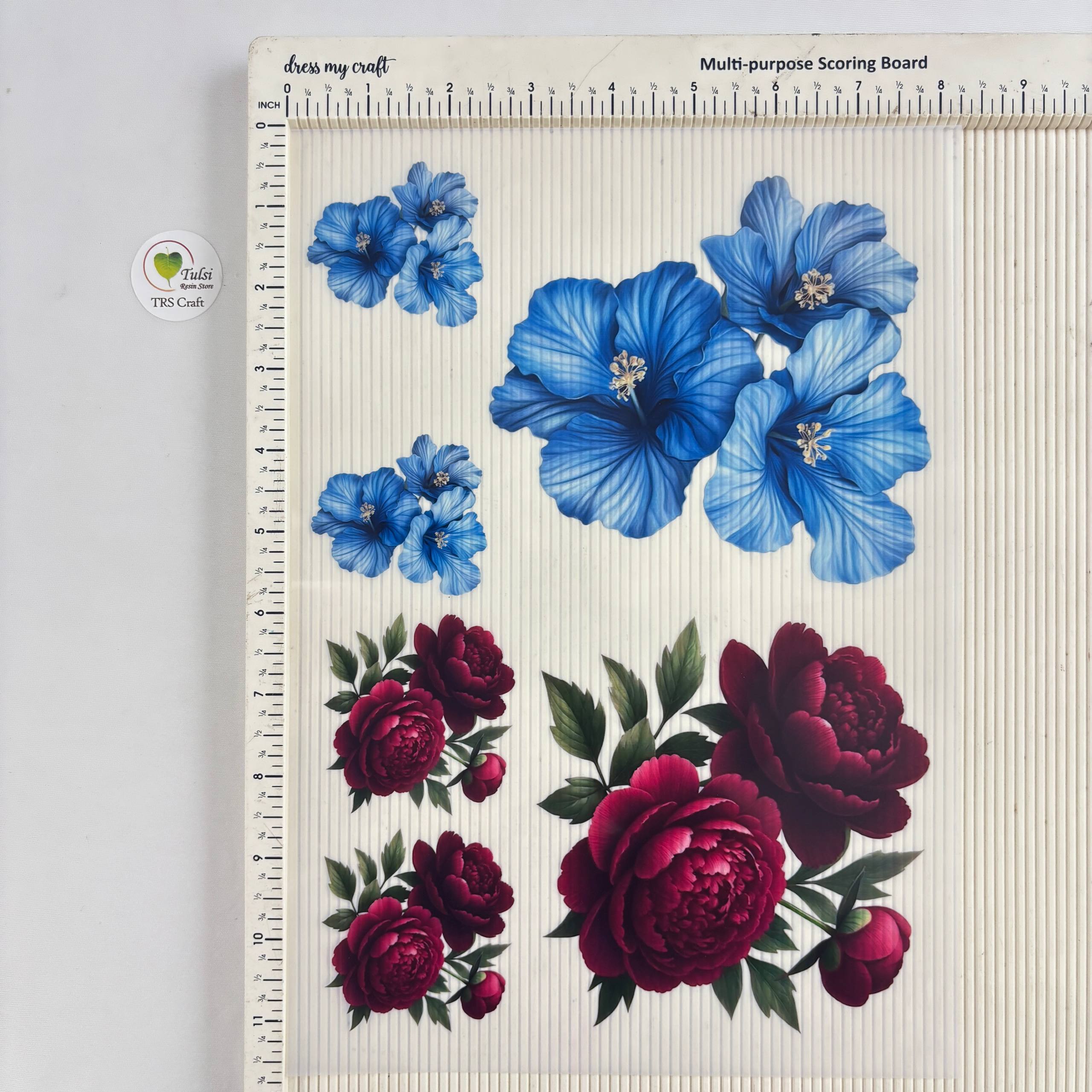 A4 insert Sheet - Aesthetic Floral (E) - - Tulsi Resin Store