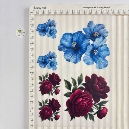 A4 insert Sheet - Aesthetic Floral (E) - - Tulsi Resin Store