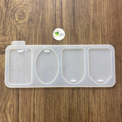 4 Cavity Mix Luggage Tag Mould (B)