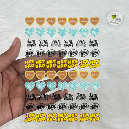 A6 UV DTF Sticker - Mix Rakhi (D)