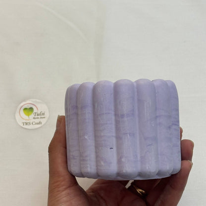 Concrete Jars (A14) - Bubble Stripes