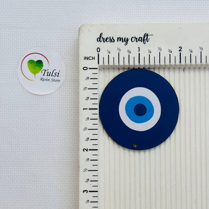MDF Printed Evil Eye Cutout With Hole (5Pc)