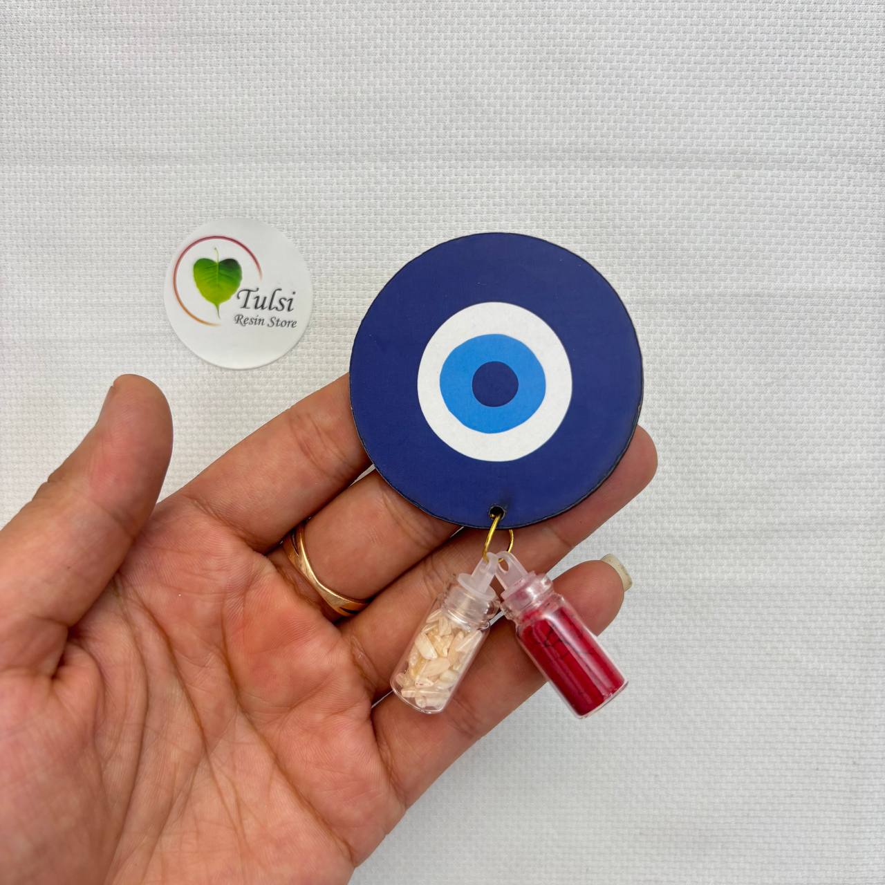 Kumkum Chawal Set with MDF (C) - Evil Eye