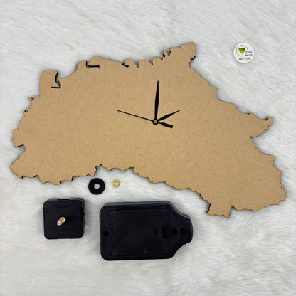 Map Geode Clock Set