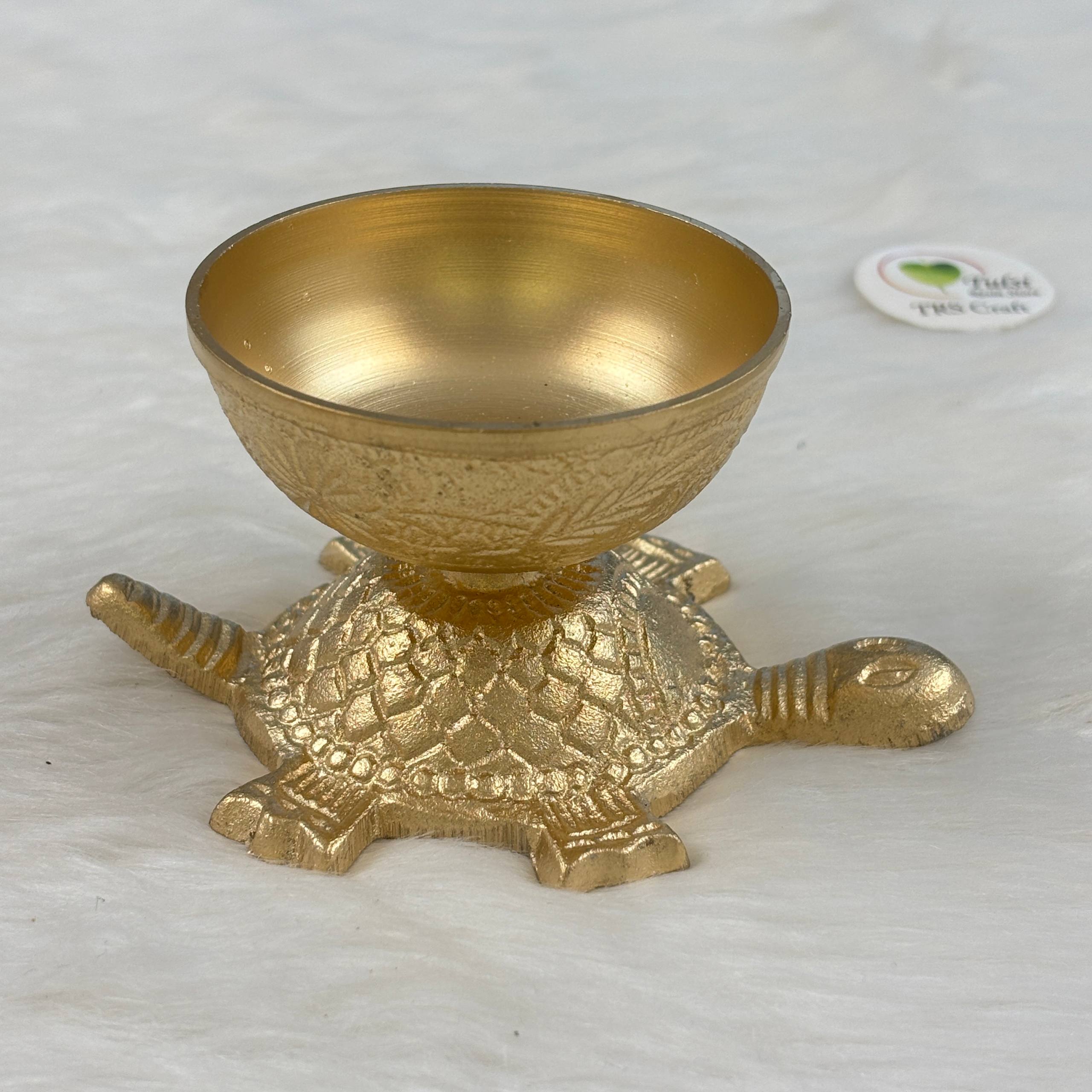 Metal Diya (H) - Tortoise