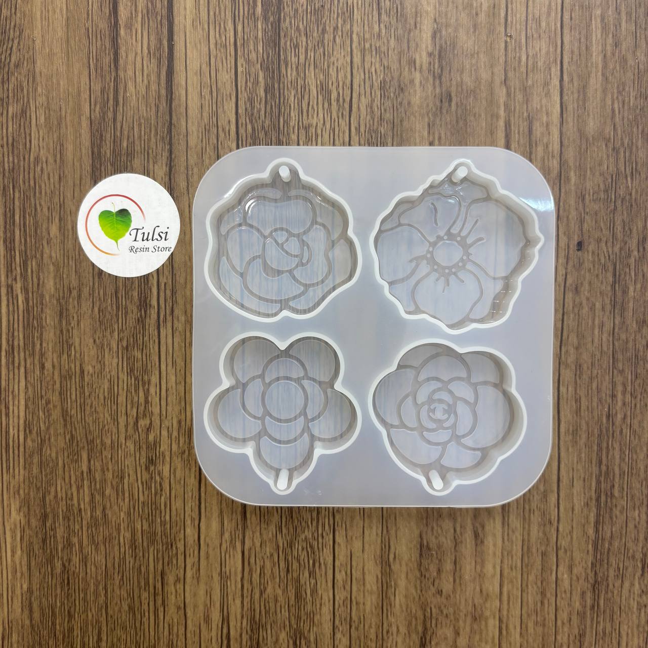 Floral Keychain Mould (B) - 4 Cavity