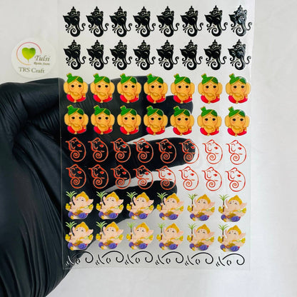 A6 UV DTF Sticker - God Idols Ganesha (E)
