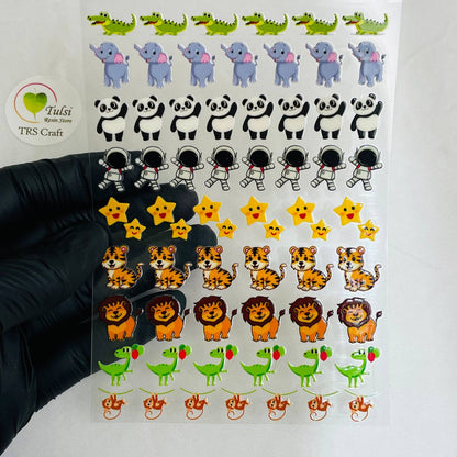 A6 UV DTF Sticker - Cartoon (F)