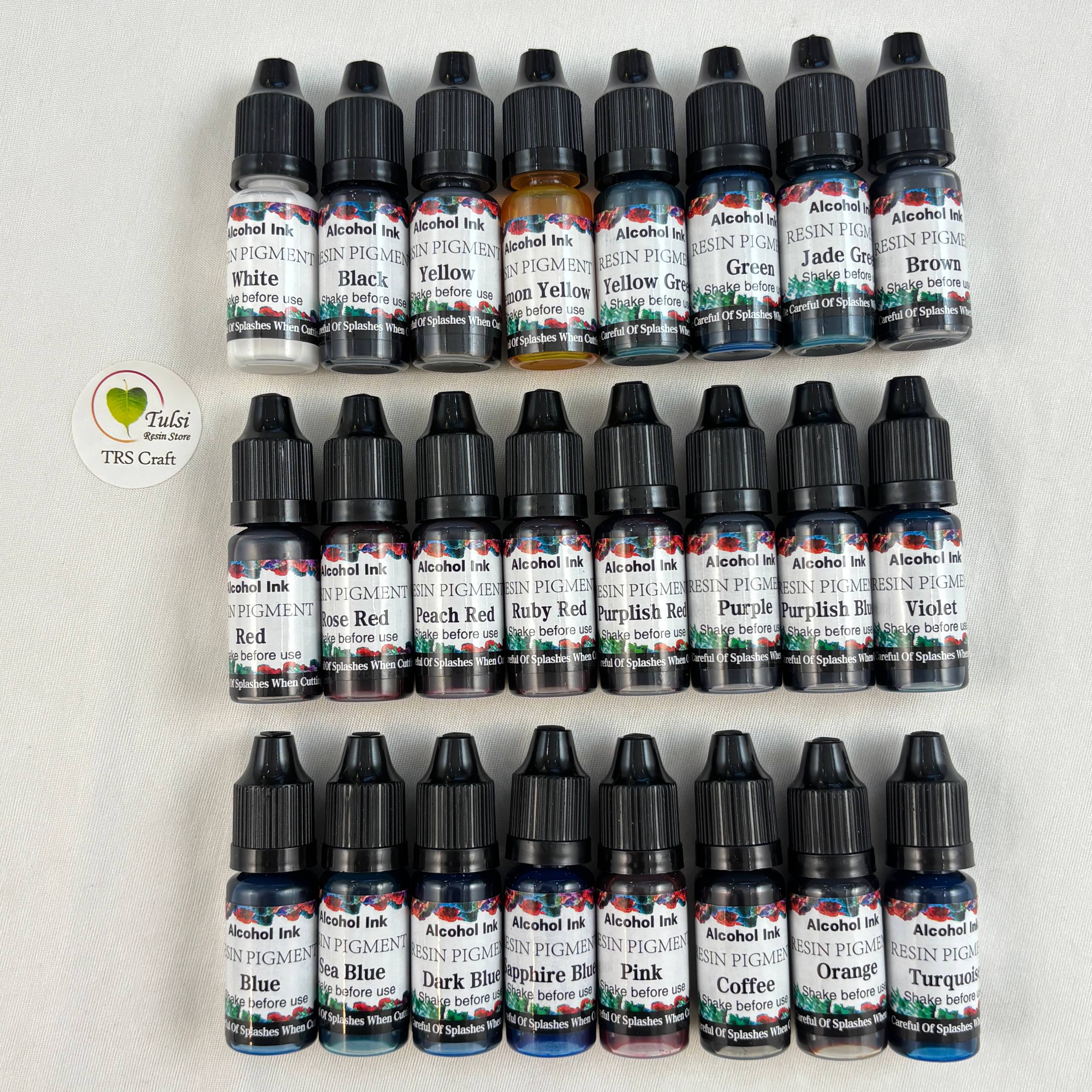 Alcohol Ink - Set of 24 - - Tulsi Resin Store