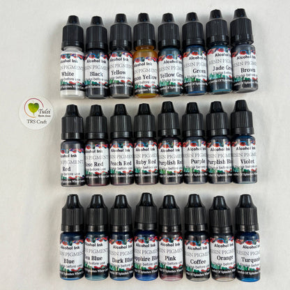 Alcohol Ink - Set of 24 - - Tulsi Resin Store