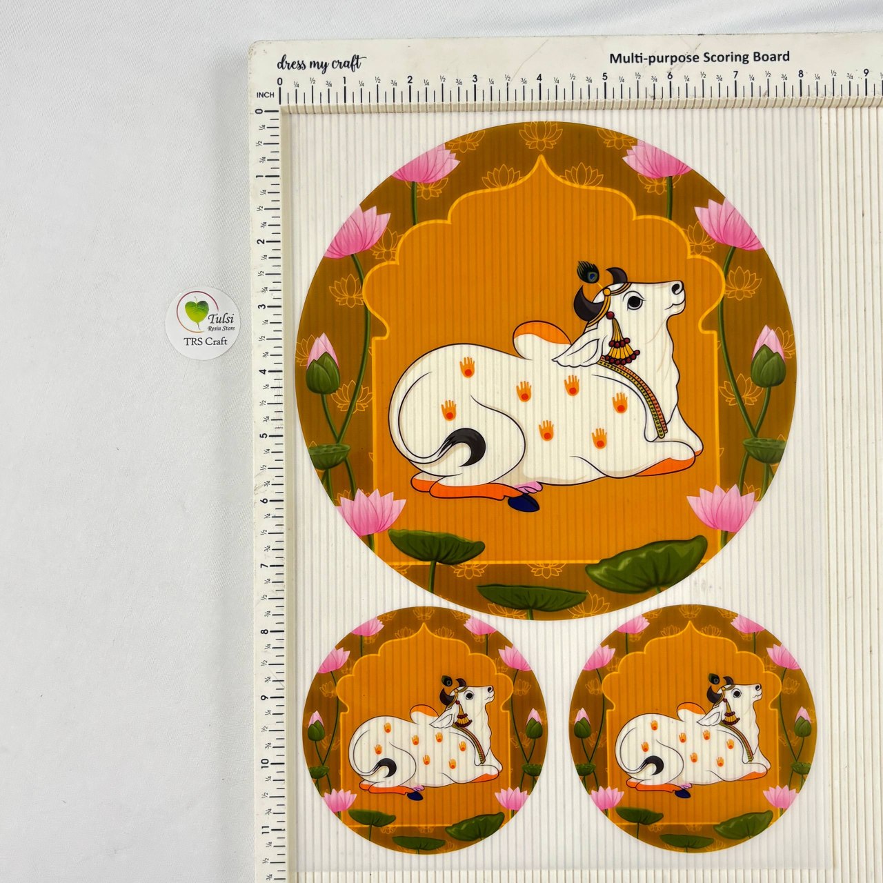 A4 insert Sheet - Pichwai Theme (B) - - Tulsi Resin Store