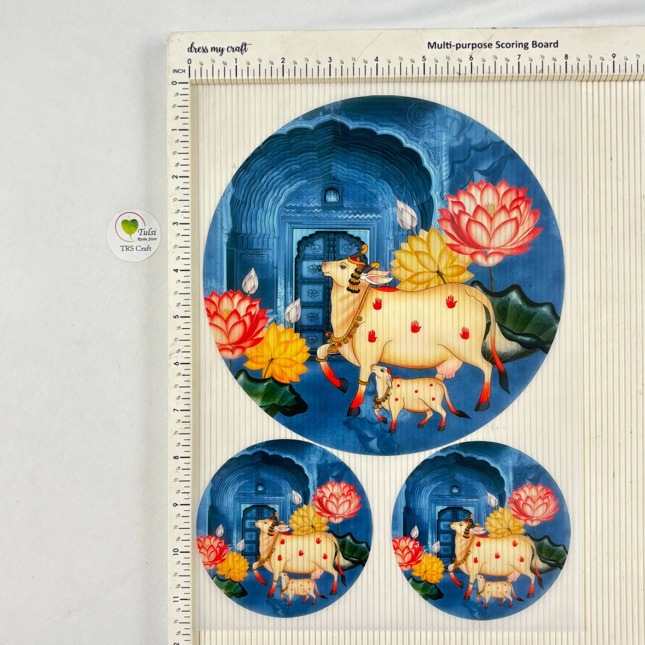 A4 insert Sheet - Pichwai Theme (C) - - Tulsi Resin Store