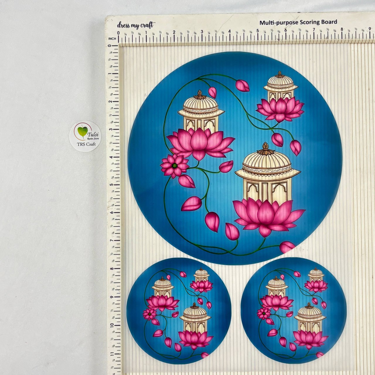 A4 insert Sheet - Pichwai Theme (E) - - Tulsi Resin Store
