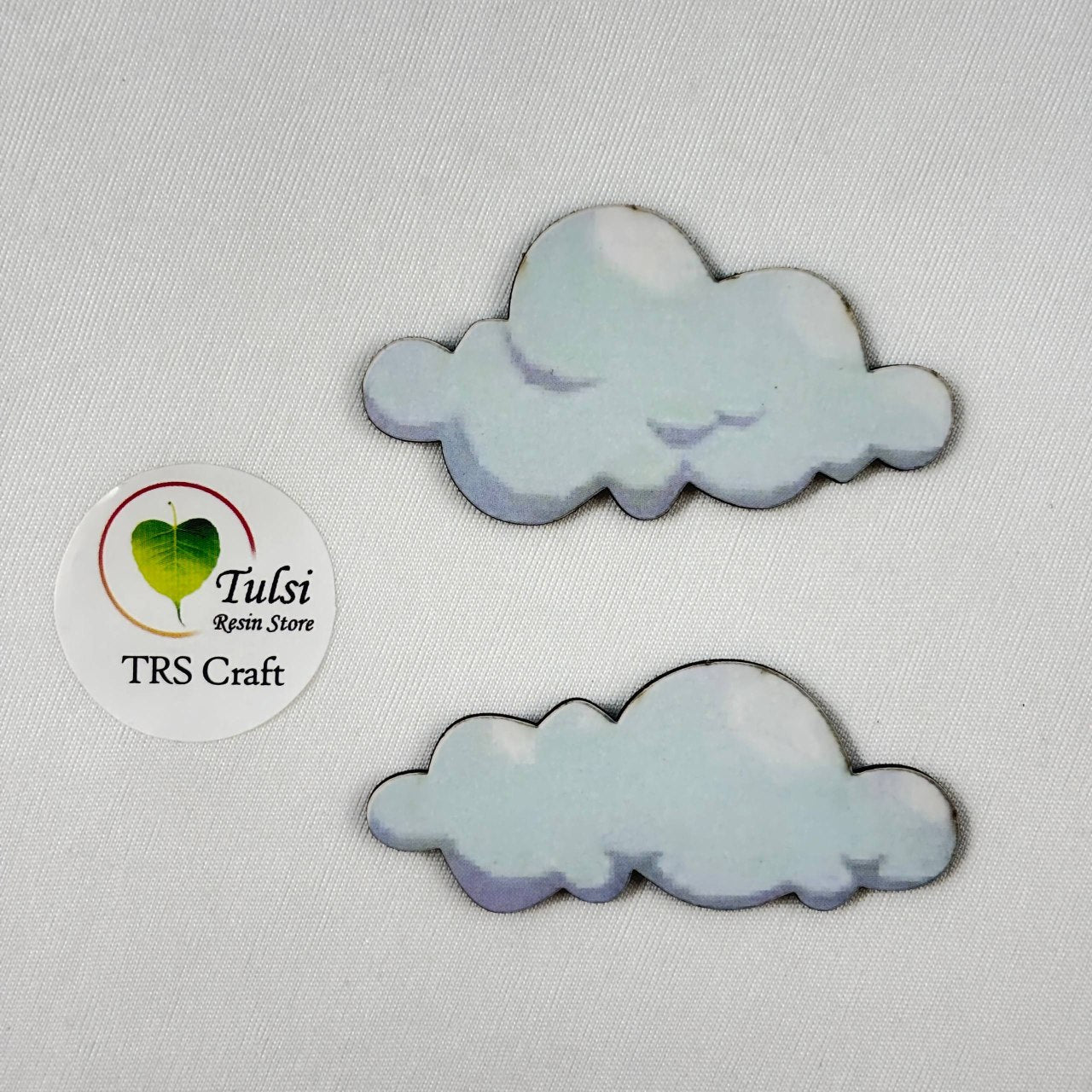 MDF Printed Cloud - Set of 2