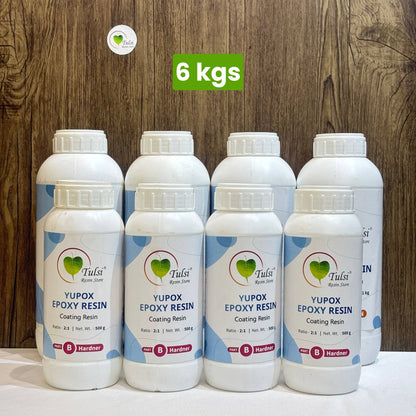 Tulsi Resin 2:1 - Yupoxy Fast Cure Resin - 6.0 kg - tulsiresin