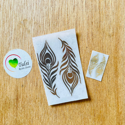 Metal Sticker - Peacock Feather(A)