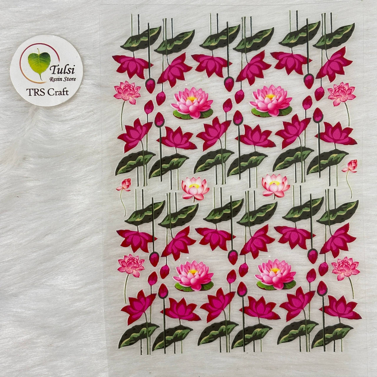 A6 UV DTF Sticker - Floral (Y)