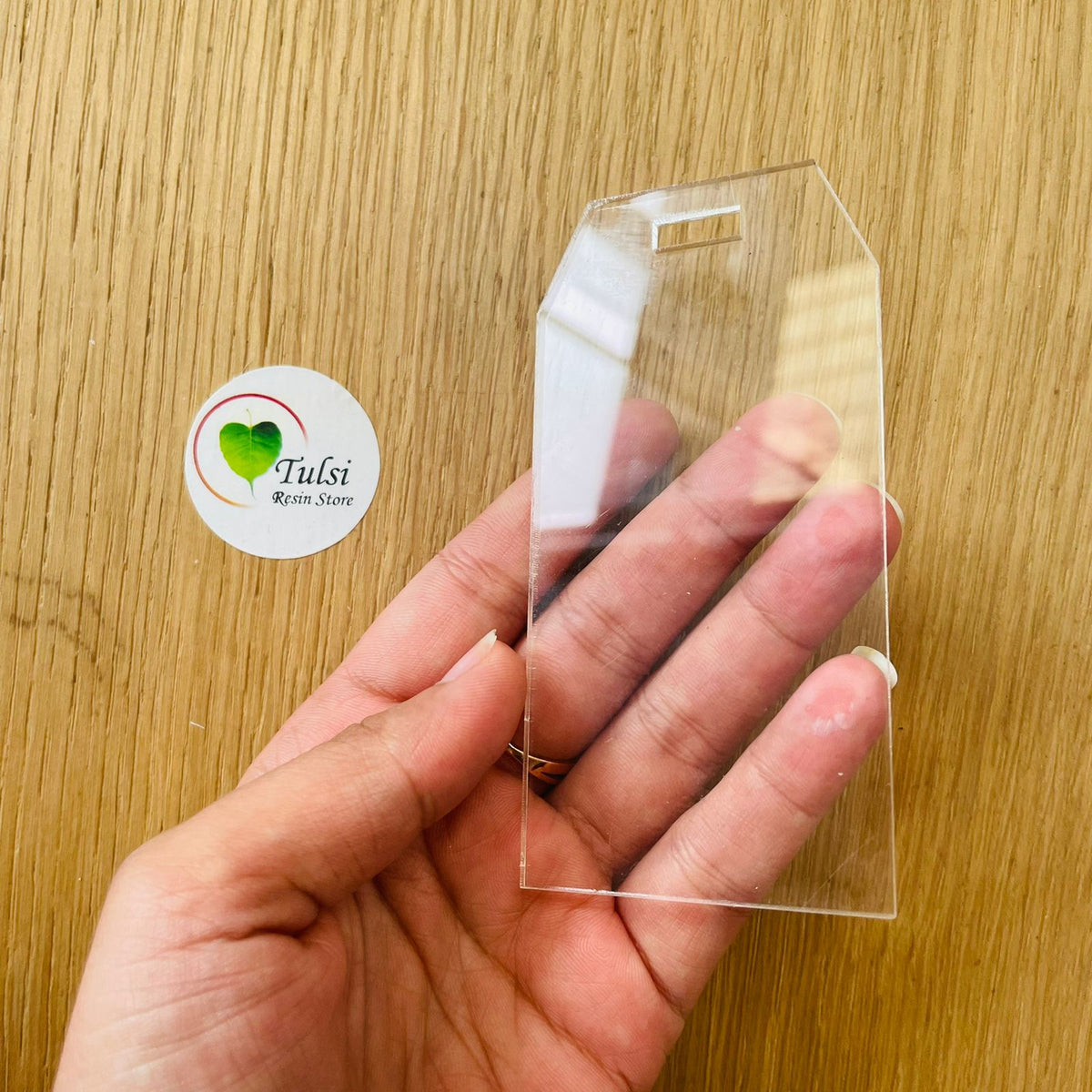 Acrylic Luggage Tag - Rectangle – Tulsi Resin Store