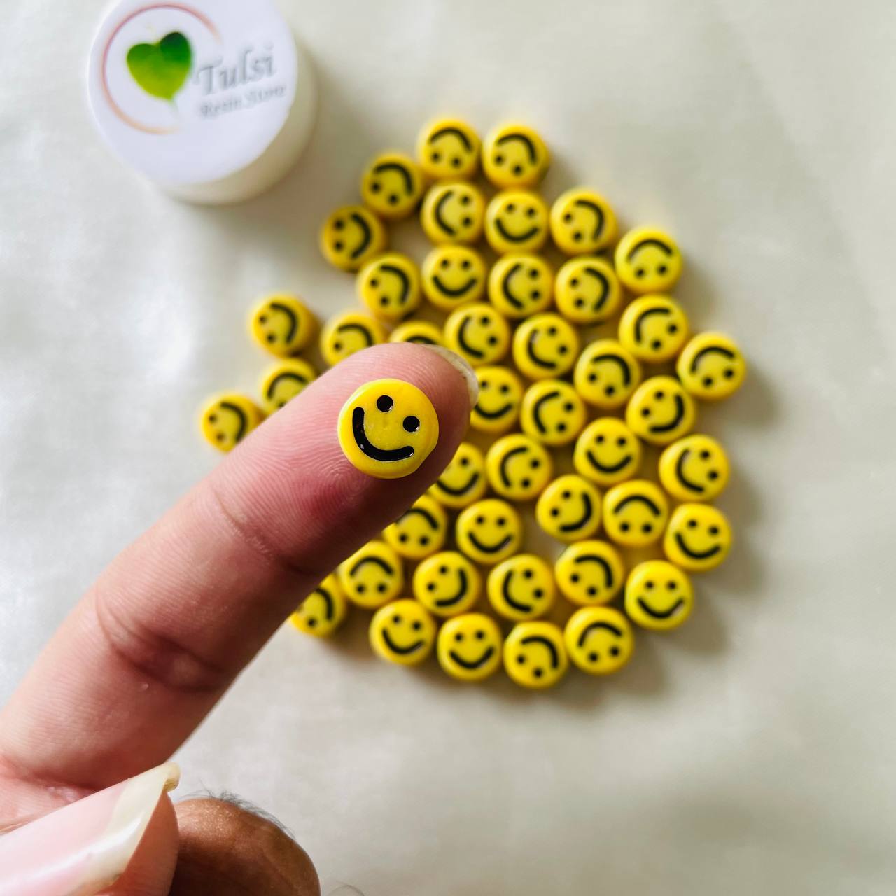 Big Yellow Smile Beads