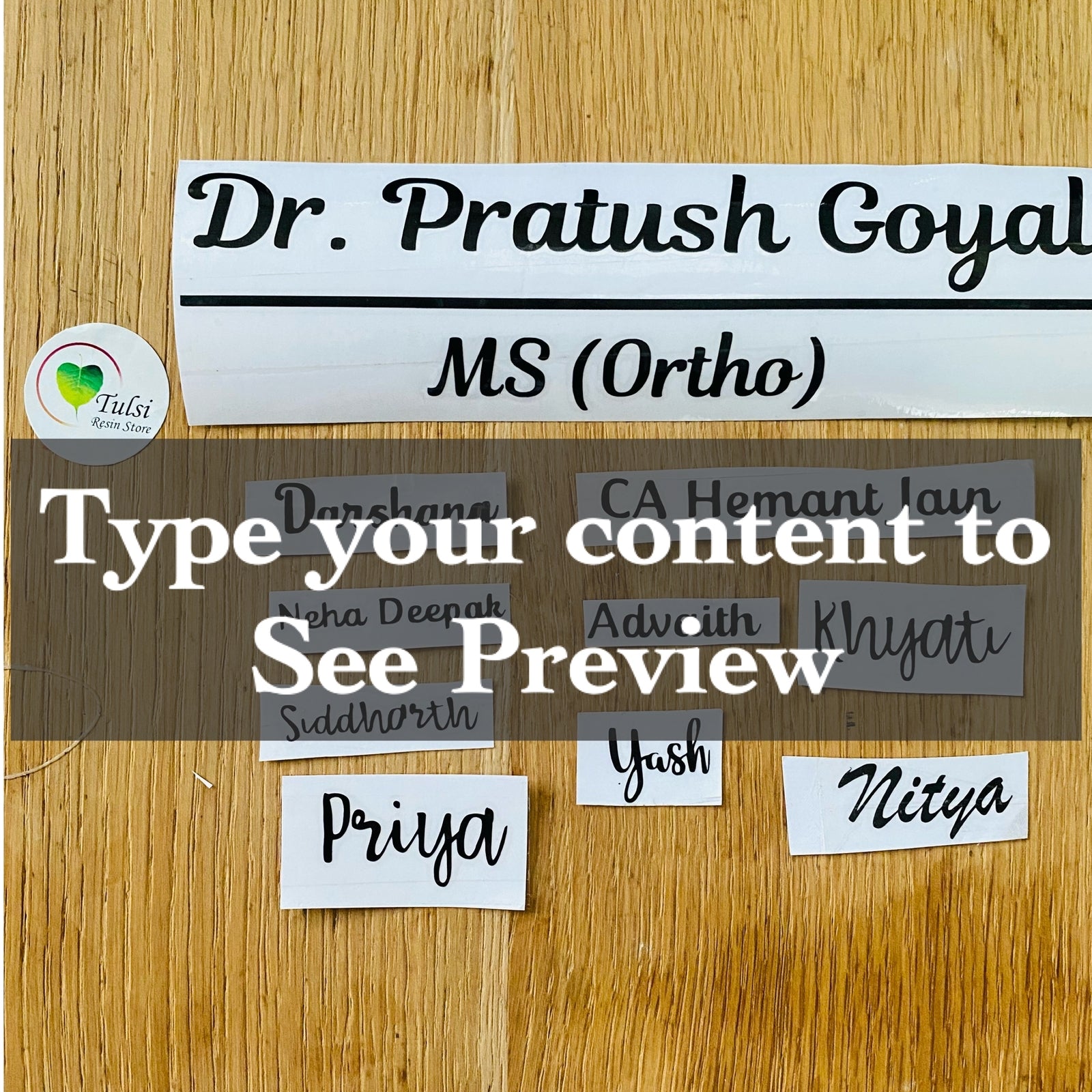 Custom Vinyl Sticker Three Line - Black – Tulsi Resin Store