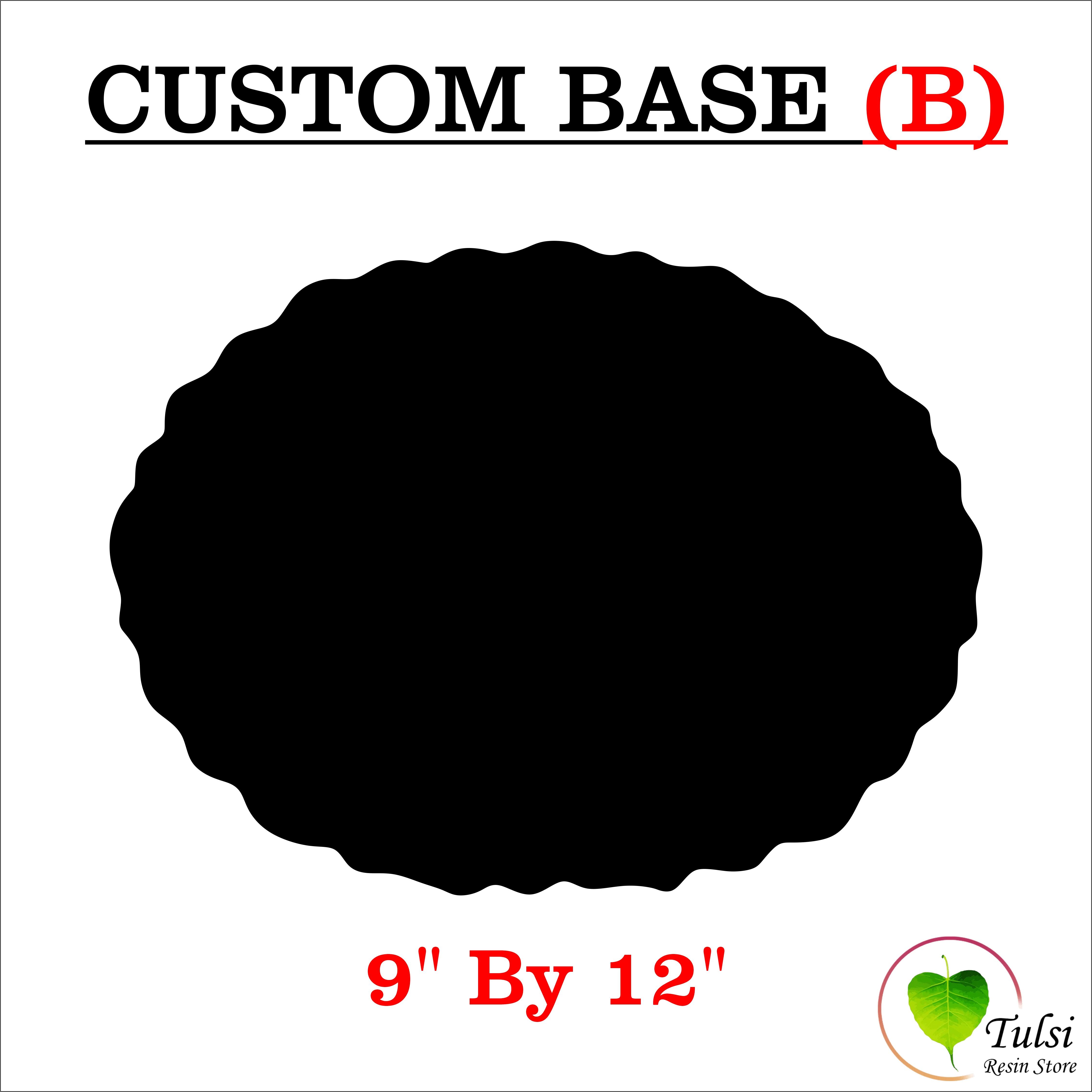 Custom MDF Oval Agate Base -B