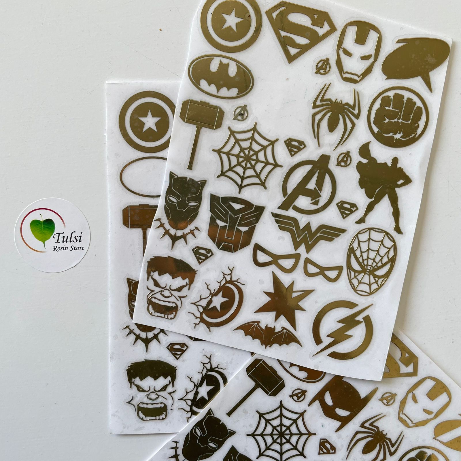 Distash / Defective Metal Sticker - A6 Superhero (2pc) – Tulsi Resin Store