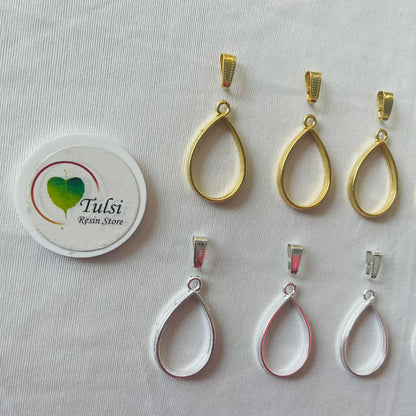 Drop Bazels With Clasp (5 Pc)