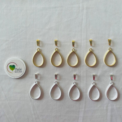 Drop Bazels With Clasp (5 Pc)