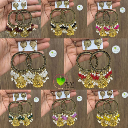 Earring Bazel / Jhumka - (K) Tulsi Resin Store