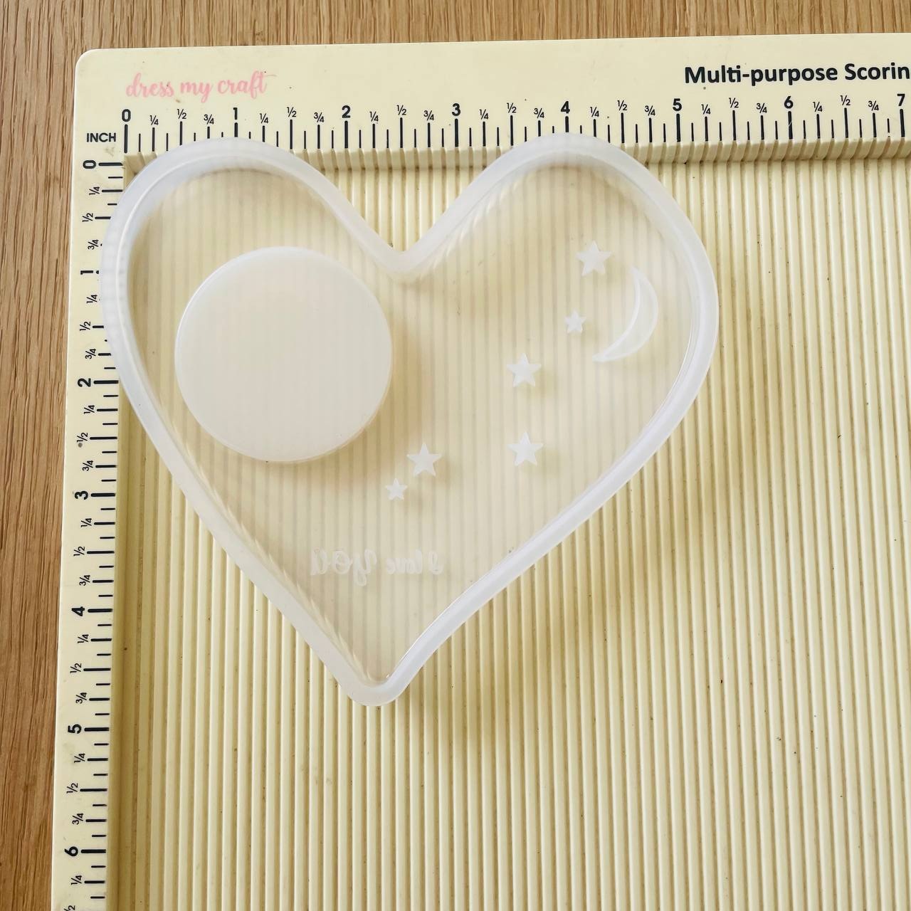 Engraved T-light Heart Mould