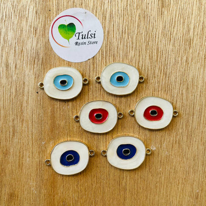 Evil Eye Charm With Two Hooks- J