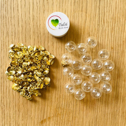 Gold Glass Balls Pack Of 50