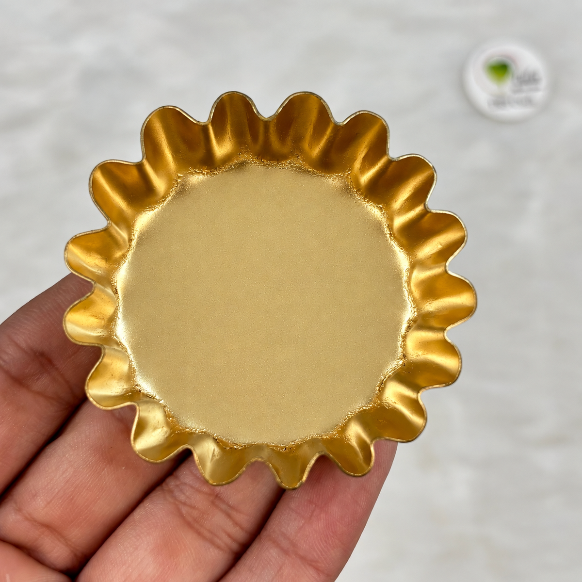 Metal Urli Bowl (A026) - Flower 2.25"