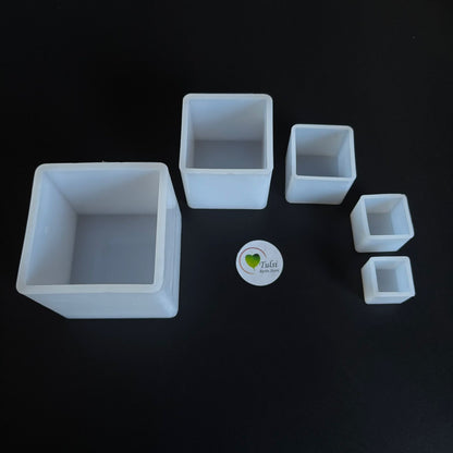 5 Pcs Square Cube Mould