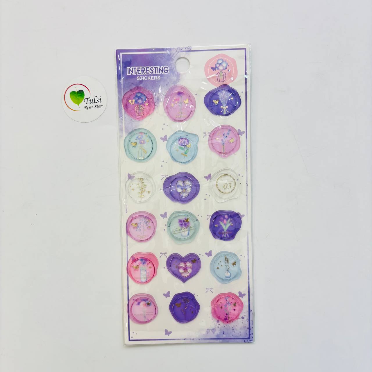 Transparent Wax Stamp Sticker (G)