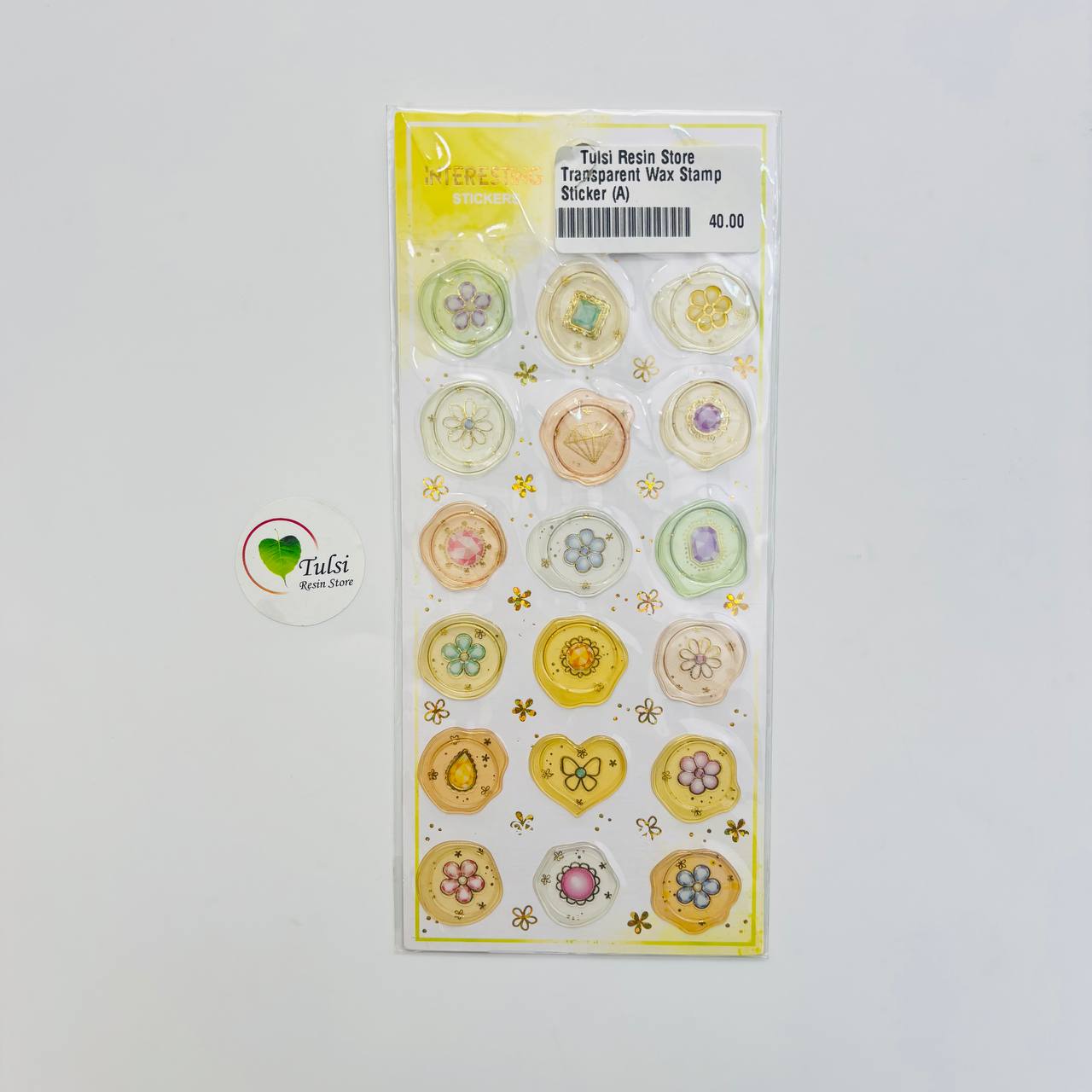 Transparent Wax Stamp Sticker (A)