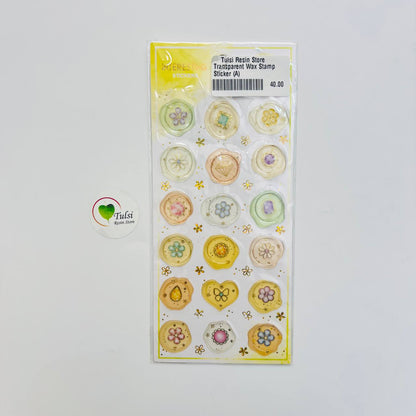 Transparent Wax Stamp Sticker (A)