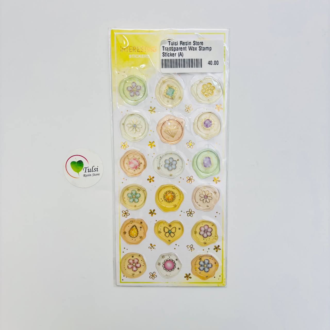 Transparent Wax Stamp Sticker (A)