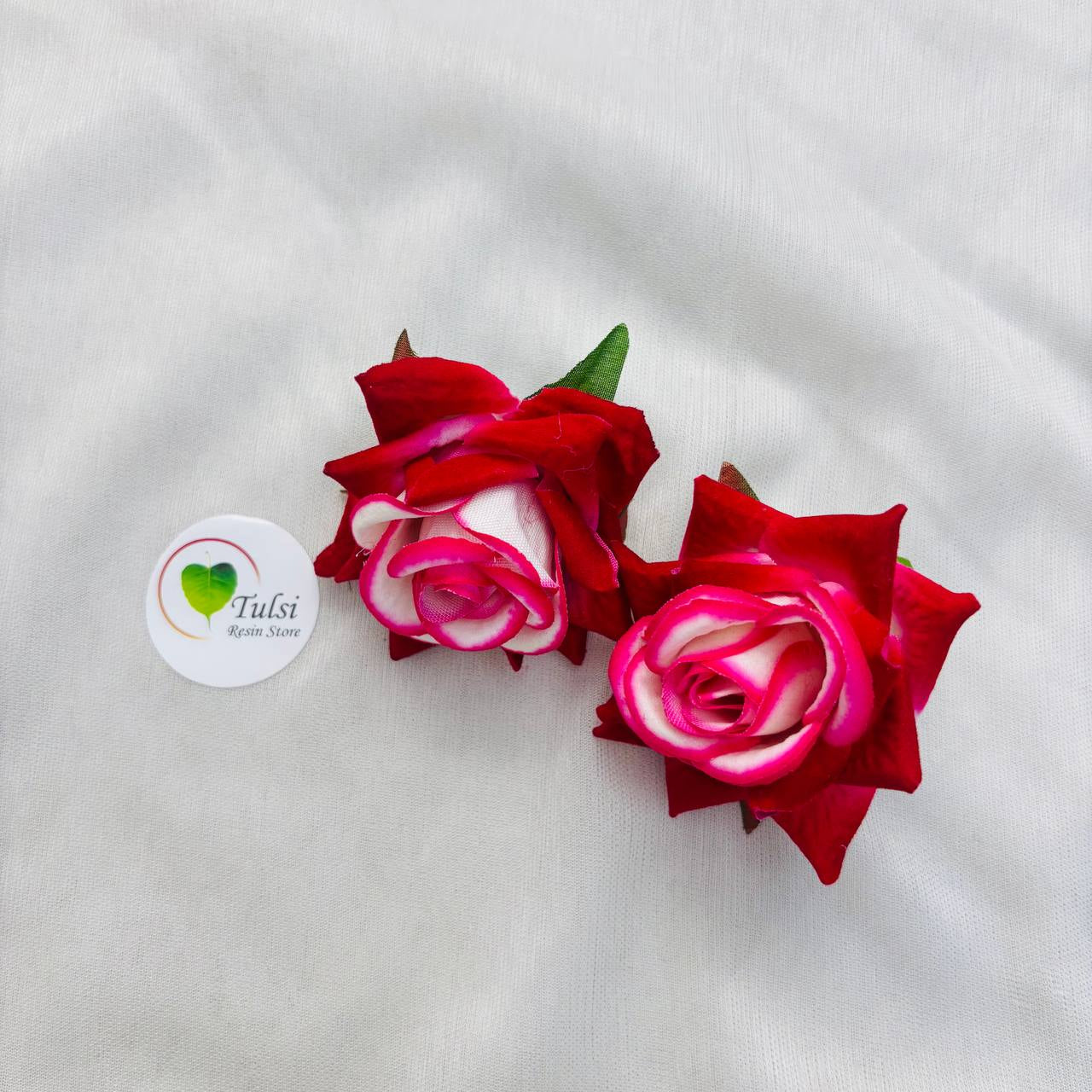 Shaded Rose Artificial Flower (2 Pcs)