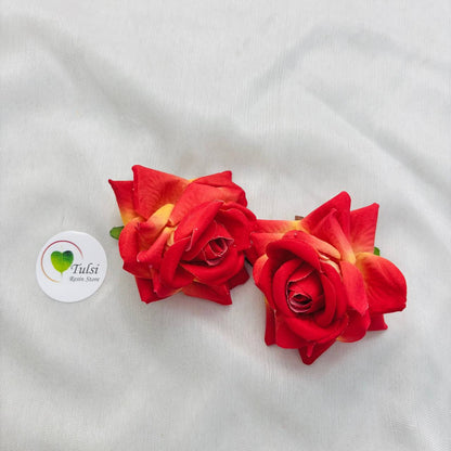 Shaded Rose Artificial Flower (2 Pcs)