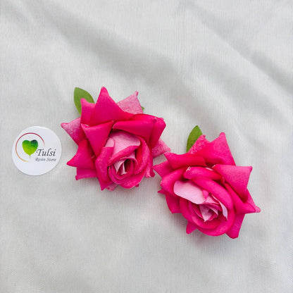 Shaded Rose Artificial Flower (2 Pcs)