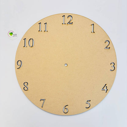 12" Number Cutout Clock Base