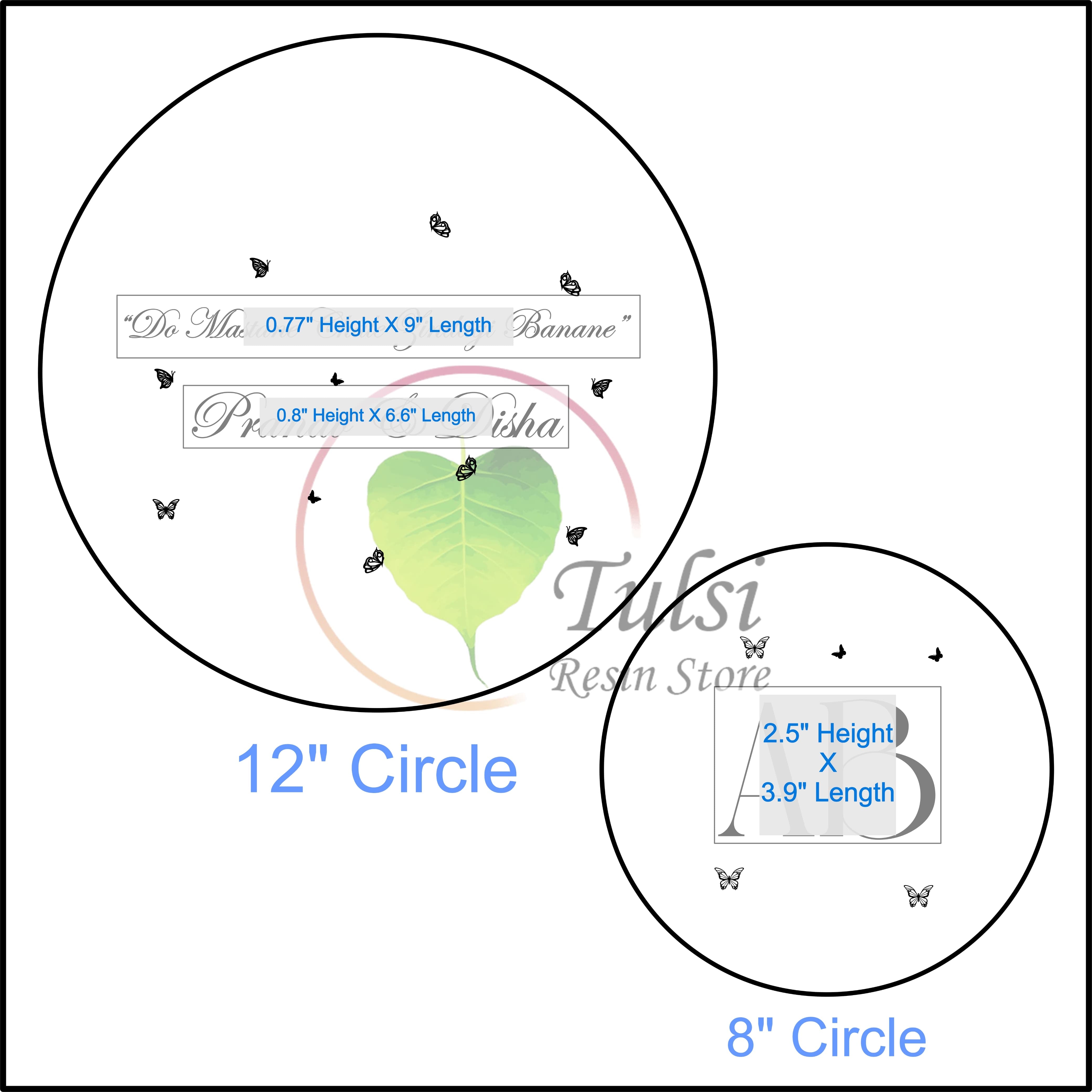 Custom Metal Sticker - Dual Base Platter (Quotes B)
