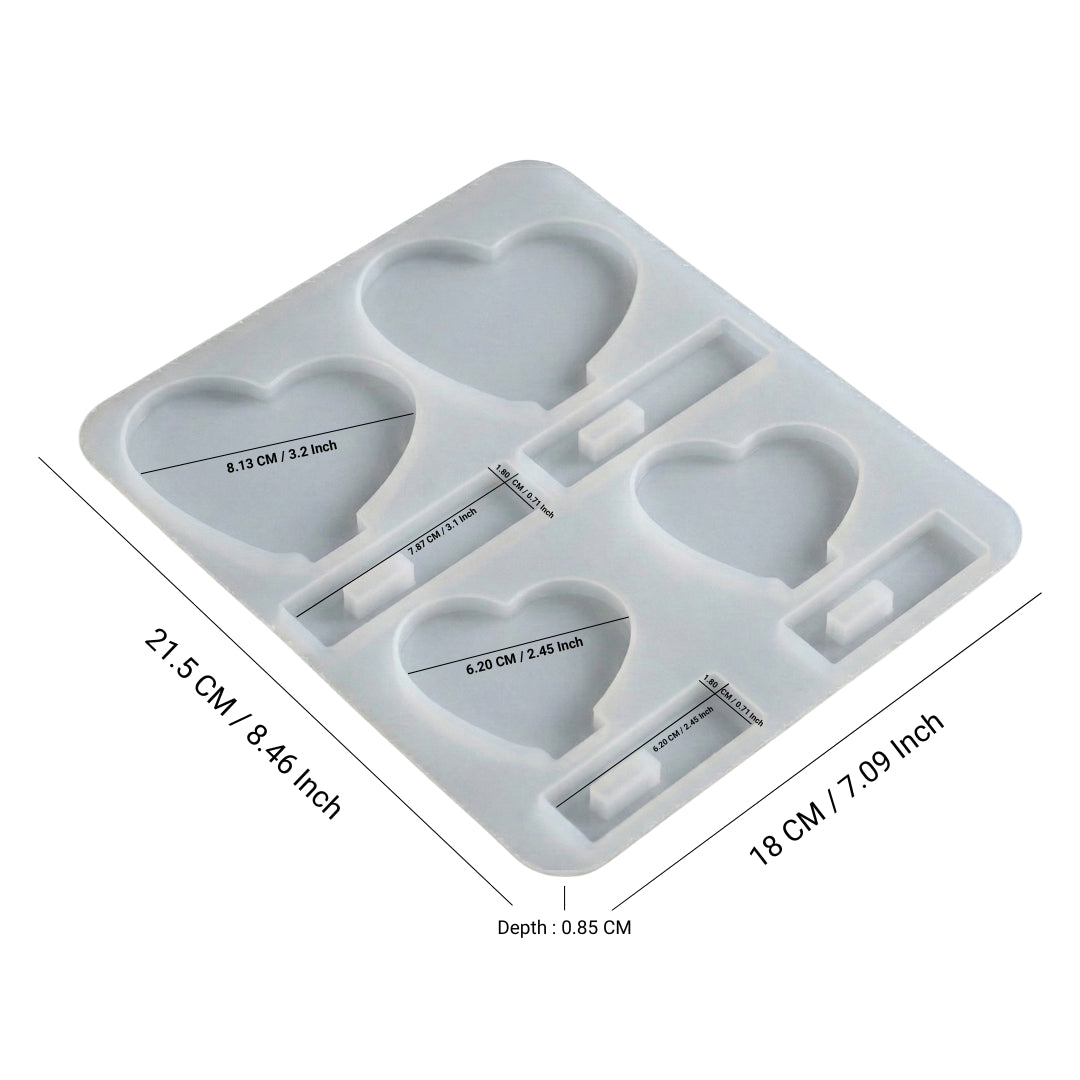 Heart Frame With Stand Mould (C)