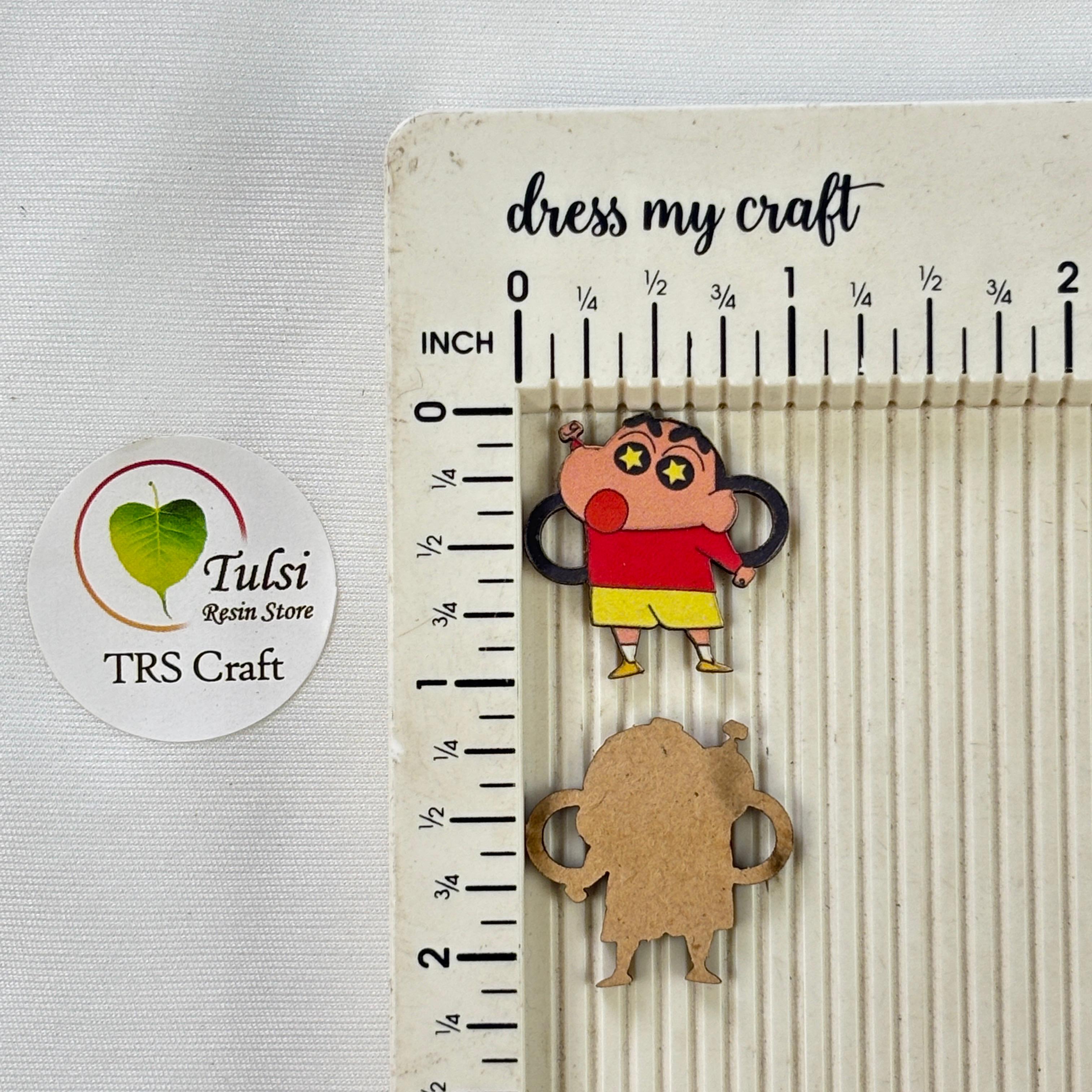 MDF Printed Rakhi Charm (A) - Shinchan Tulsi Resin Store