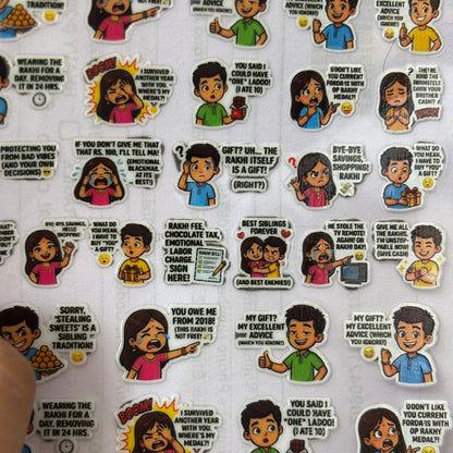 A6 UV DTF Sticker - Mix Rakhi (J) Tulsi Resin Store