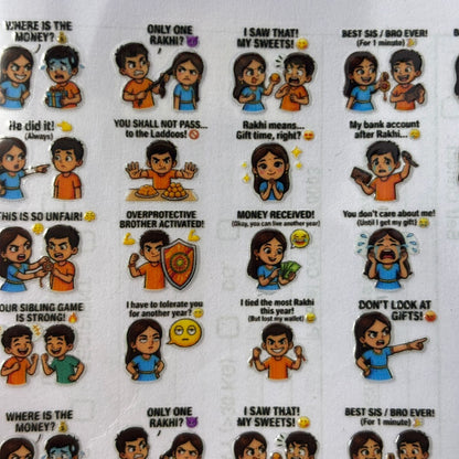 A6 UV DTF Sticker - Mix Rakhi (M) Tulsi Resin Store