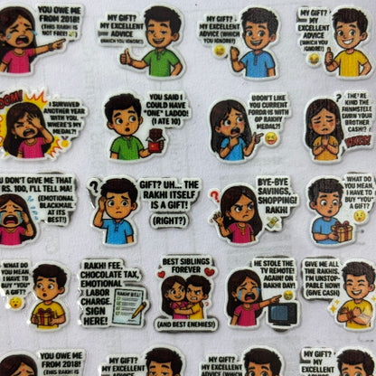 A6 UV DTF Sticker - Mix Rakhi (J) Tulsi Resin Store