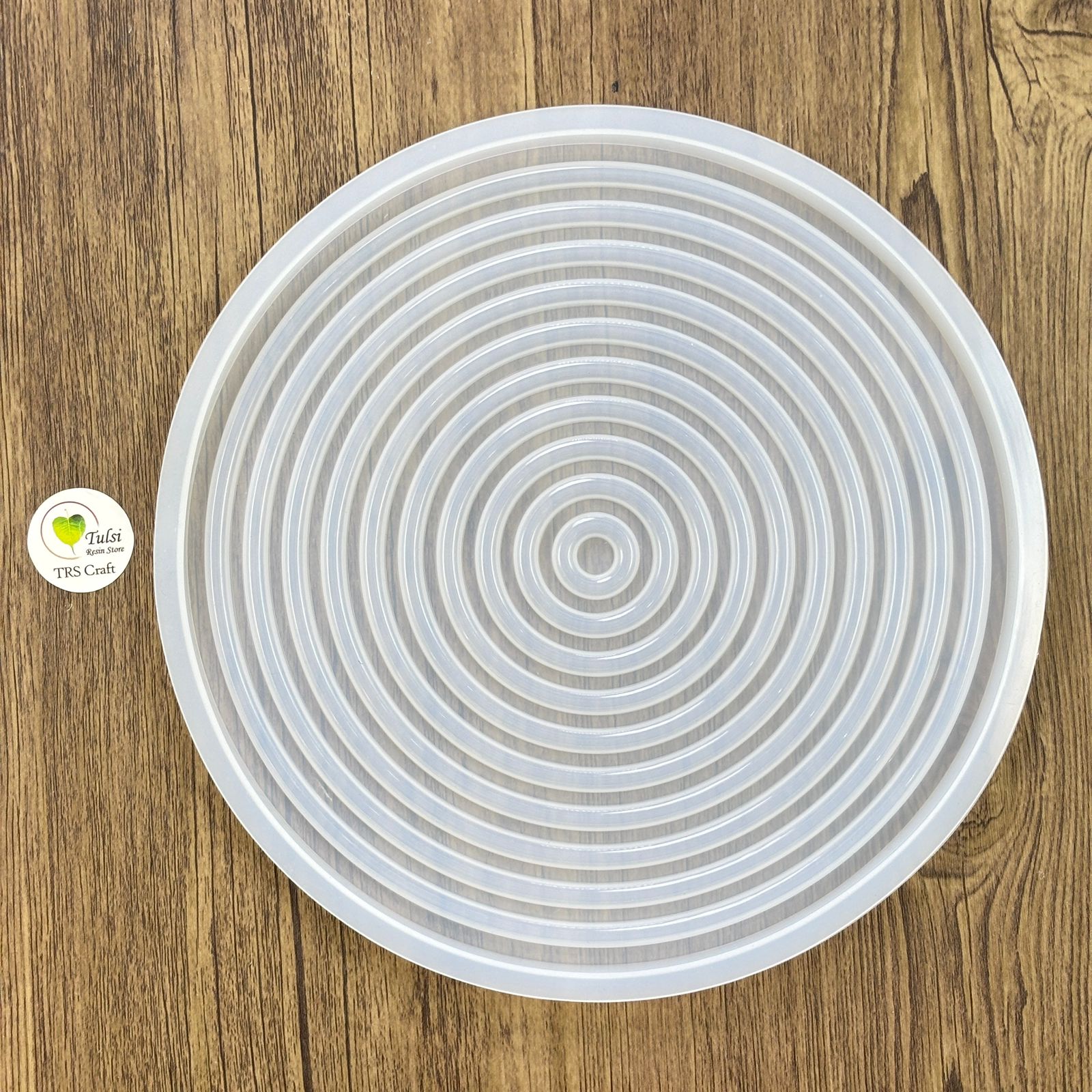 Ribbed Round Platter Mould Tulsi Resin Store