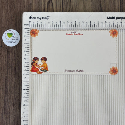 Rakhi Card With Transparent Bags (H)